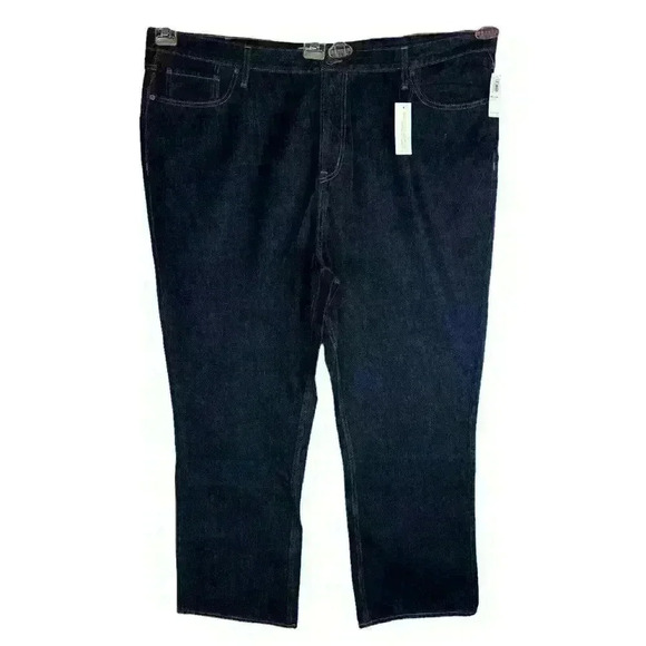 𝅺nwt NEW! Old Navy Men's Jeans‎ 48x34 Straight Fit Blue Denim - Picture 2 of 9